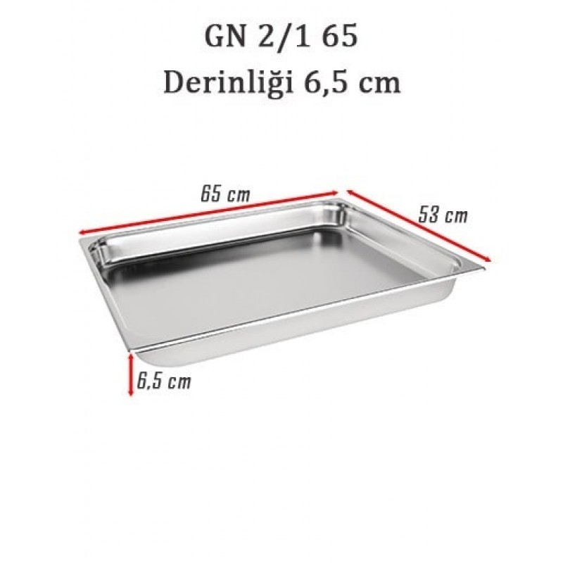 Гастроемкость из нержавеющей стали GN 2/1-65